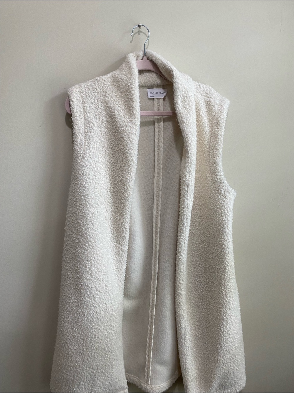 Long Line Fuzzy Vest